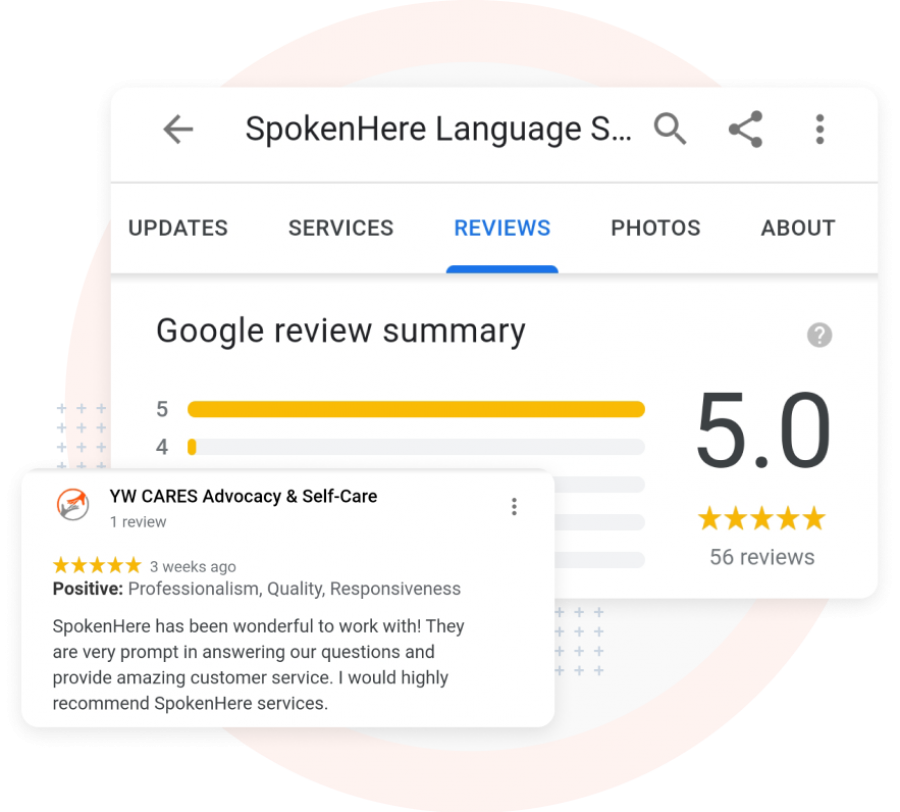 SpokenHere Google review